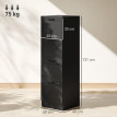 Caisson Bureau Lerbach 4 Tiroirs Verrouillables Dossiers Suspendus Noir