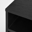 Organiseur Bureau Acquachiara Rangement Élégant Aspect Bois Noir Compact