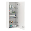 Armoire Pharmacie Epifanio Sécurisée 5 Niveaux Verre Blanc Mural