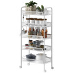 Desserte Bellerive Industrielle Mobile 5 Paniers Amovibles Blanc