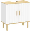 Meuble sous vasque Karlmann rangement salle de bain réglable blanc