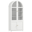 Buffet Milagros Vaisselier Design Arche Rangement Cuisine Blanc Élégante