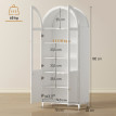 Buffet Milagros Vaisselier Design Arche Rangement Cuisine Blanc Élégante