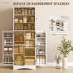 Buffet Vitrine Brackenfield Élégant Rangement Cuisine Blanc 162 cm