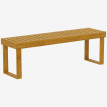 Banc de jardin Sigebert élégant 2 places bois pin pré-huilé naturel robuste extérieur