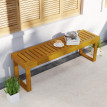 Banc de jardin Sigebert élégant 2 places bois pin pré-huilé naturel robuste extérieur