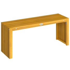 Banc Cranbach Jardin 2 Places Acacia Massif Résistant Élégant Bois Naturel