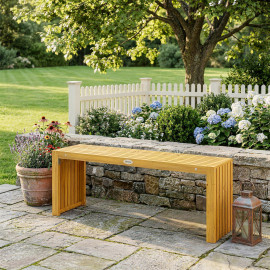 Banc Cranbach Jardin 2 Places Acacia Massif Résistant Élégant Bois Naturel