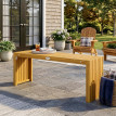 Banc Cranbach Jardin 2 Places Acacia Massif Résistant Élégant Bois Naturel
