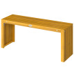 Banc Cranbach Jardin 2 Places Acacia Massif Résistant Élégant Bois Naturel