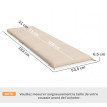Lot 2 Coussin Chaise Longue Ashwick Résistant UV Confort Beige Clair