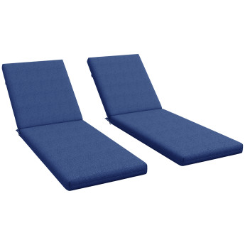 Lot Bernold 2 Matelas Transat Confort Résistant Bleu Extérieur Luxe