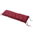 Coussin Jeronimo Banc Jardin 3 Places Confort Épais Style Chesterfield Rouge