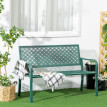 Banc Gerlinde Style Graphique Romantique Élégant Vert Jardin Terrasse Parc