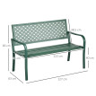 Banc Gerlinde Style Graphique Romantique Élégant Vert Jardin Terrasse Parc