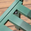 Banc Gerlinde Style Graphique Romantique Élégant Vert Jardin Terrasse Parc