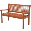 Banc Amoroto 2 Places Extérieur Confortable Bois Peuplier Résistant Marron Clair