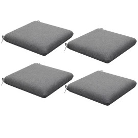 Lot 4 Coussin Harwin Confort Extérieur Résistant Gris Déperlant 47x47cm