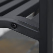 Banc Steinbach Style Rétro Vintage Extérieur Acier Fonte Noir Élégant 2 Places
