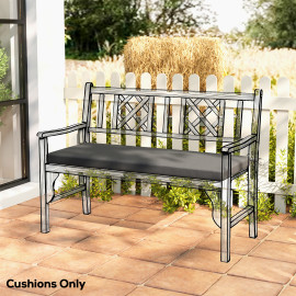 Coussin Banc Jardin Bartolomeo Confort Extérieur Résistant Anthracite
