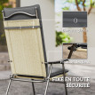 Lot 4 Coussin Foxmere Assise & Dossier Jardin Résistant Gris Anthracite