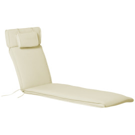 Matelas Bain de Soleil Eirwen Confort Épais 5 cm Lavable Couleur Sable