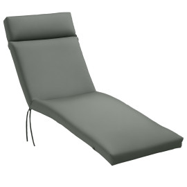 Matelas Transat Friedhilde Confort Optimal Extérieur Gris Foncé 196x55cm
