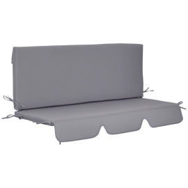 Coussin Palazuelo pour Balancelle 3 Places Confort Polyester Gris Foncé