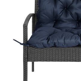 Coussin Kernevan Banc Balancelle Jardin Confort Épais Bleu Style Chesterfield