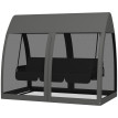 Balancelle Coldshaw Convertible 3 Places Gris Confort Moustiquaire Toit Jardin Terrasse