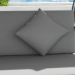Balancelle Salduero 3 Places Convertible Gris Clair Jardin Terrasse Détente Confort