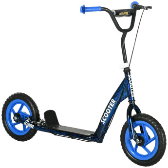 Trottinette Enfant Soriso 6-12 Ans Réglable Frein Béquille Acier Bleu