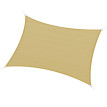 Voile d'Ombrage Ledric Rectangulaire 6x4m Protection UV Beige HDPE Résistant