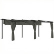 Pergola Norcino rétractable 4 rideaux protection solaire anthracite extérieur durable