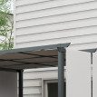 Pergola Épineval 3 Toiles Coulissantes Anti-UV Noir & Gris Contemporain 357x296 cm