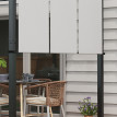 Pergola Épineval 3 Toiles Coulissantes Anti-UV Noir & Gris Contemporain 357x296 cm