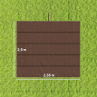 Toile Pergola Rétractable Ruodolf 3x3m Imperméable Chocolat Haut de Gamme