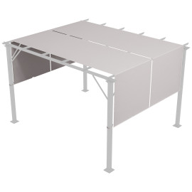 Lot 2 Toiles Remplacement Pergola Urbano Kaki Résistante UV30+ 3x3m