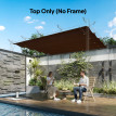 Toile Pergola Diamante Rétractable 3x2,15m Anti-UV Taupe Résistante
