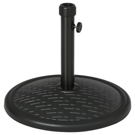 Pied de parasol Dorothée stabilité optimale motif zigzag noir élégant