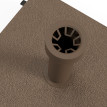 Pied de parasol Xeval stabilité optimale lestable marron design contemporain HDPE 45x45cm