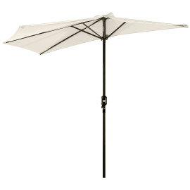 Parasol Ornavasso Balcon Terrasse Demi-Lune Crème Résistant UV