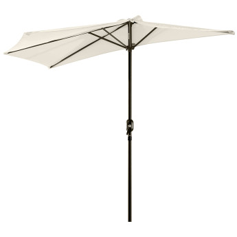 Parasol Ornavasso Balcon Terrasse Demi-Lune Crème Résistant UV