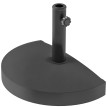 Pied parasol Hauteval lesté 9kg résine métal extérieur noir