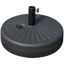 Pied de parasol Muhlbach motif rosace stabilité optimale noir élégant