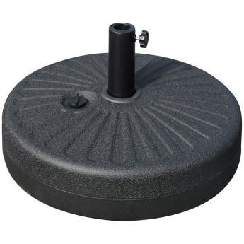 Pied de parasol Muhlbach motif rosace stabilité optimale noir élégant