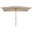 Parasol Valeriano Inclinable Rectangulaire Jardin Terrasse Kaki Vert 295x195cm