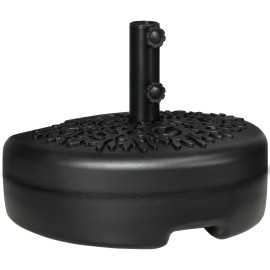 Pied Parasol Hohenbach Stable Remplissable Eau Sable Ø38-48mm Noir