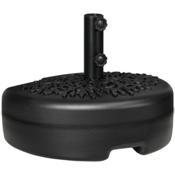 Pied Parasol Hohenbach Stable Remplissable Eau Sable Ø38-48mm Noir