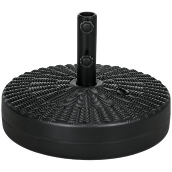 Pied de parasol Coldenthal lestable ultra stable design résine noir élégant Ø51 cm